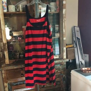 Red and blue striped dress - size:3X